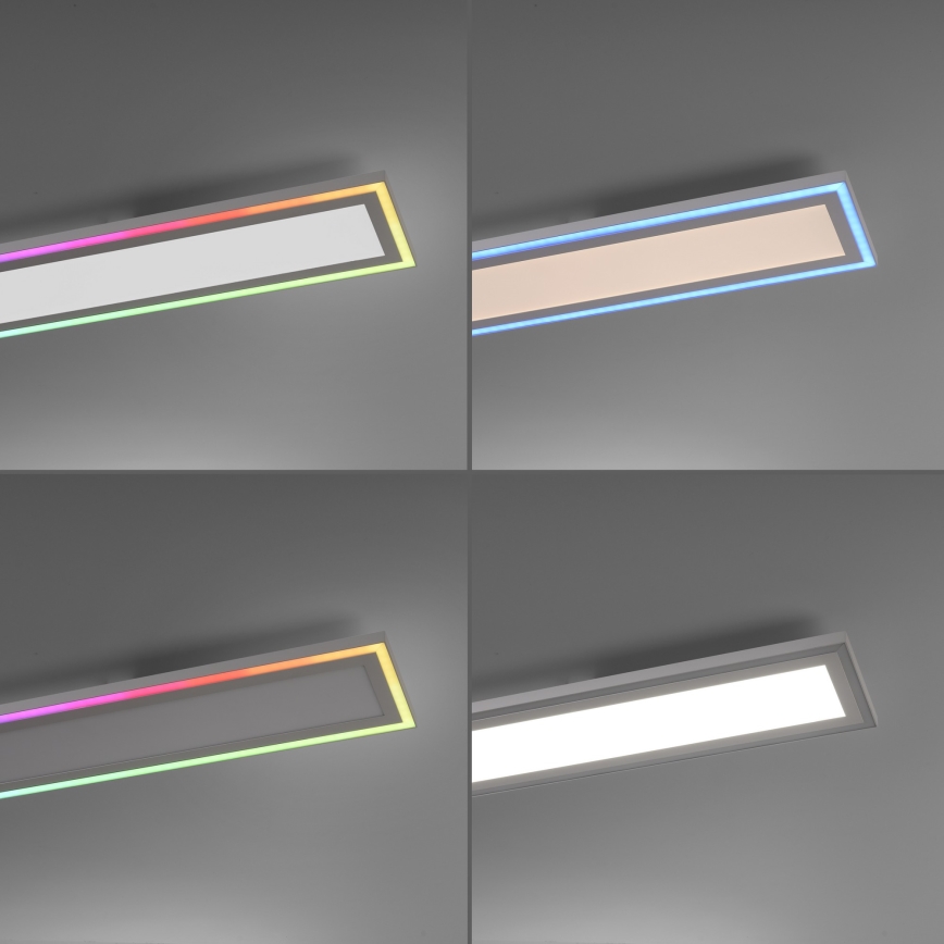 Leuchten Direkt 14901-16 - LED RGB prigušiva plafonska svetiljka EDGING LED/24W/230V + daljinski upravljač