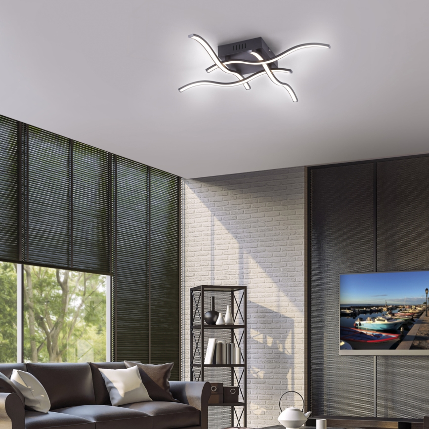 Leuchten Direkt 15131-18 - LED Plafonjera WAVE 4xLED/4,8W/230V