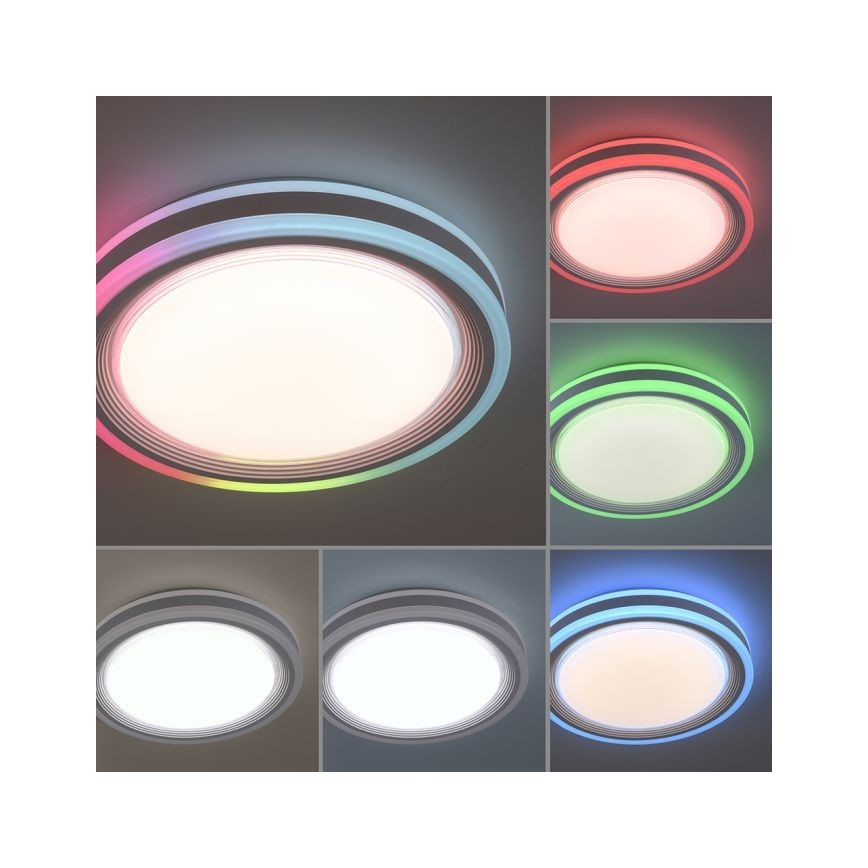 Leuchten Direkt 15152-16 - LED RGBW prigušiva plafonsko svetlo SPHERIC LED/18W/230V + daljinski upravljač