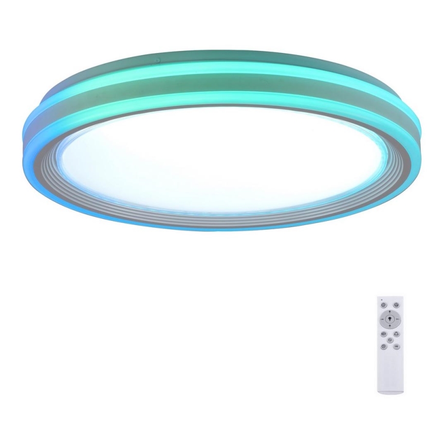 Leuchten Direkt 15154-16 - LED RGB prigušiva plafonsko svetlo EDGING LED/39W/230V + daljinski upravljač