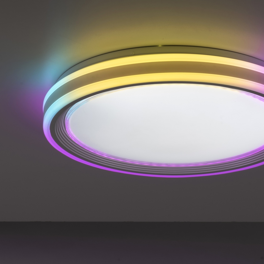 Leuchten Direkt 15154-16 - LED RGB prigušiva plafonsko svetlo EDGING LED/39W/230V + daljinski upravljač