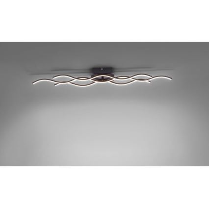 Leuchten Direkt 15166-18 - LED Nadgradni luster WAWE LED/28W/230V crno