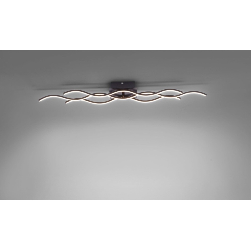 Leuchten Direkt 15166-18 - LED Nadgradni luster WAWE LED/28W/230V crno