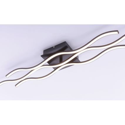 Leuchten Direkt 15166-18 - LED Nadgradni luster WAWE LED/28W/230V crno
