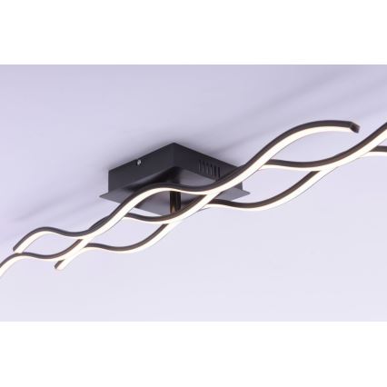 Leuchten Direkt 15166-18 - LED Nadgradni luster WAWE LED/28W/230V crno