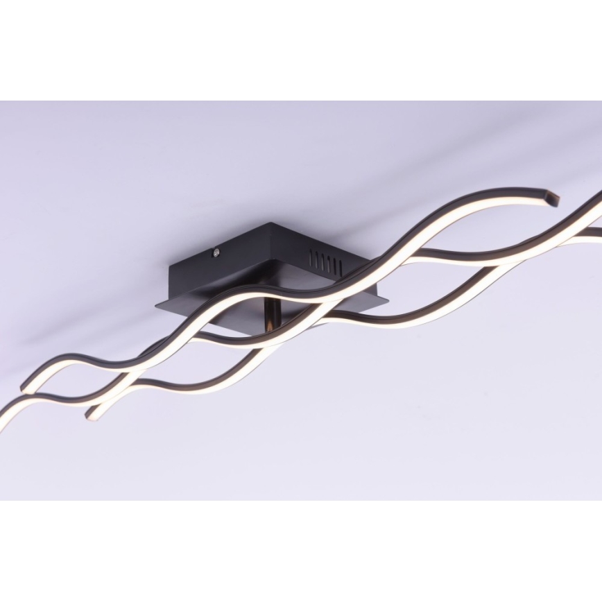 Leuchten Direkt 15166-18 - LED Nadgradni luster WAWE LED/28W/230V crno