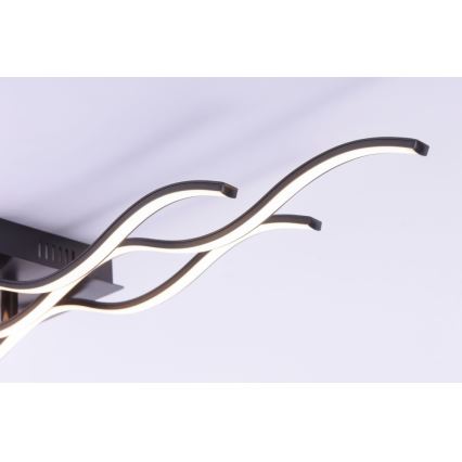 Leuchten Direkt 15166-18 - LED Nadgradni luster WAWE LED/28W/230V crno