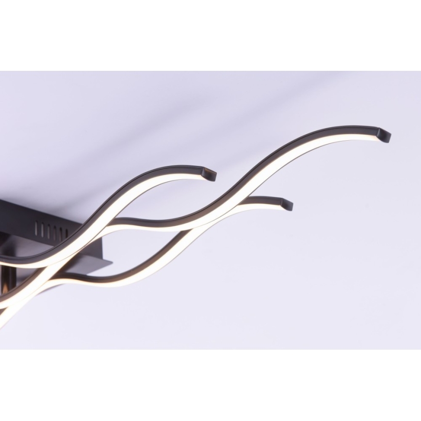Leuchten Direkt 15166-18 - LED Nadgradni luster WAWE LED/28W/230V crno