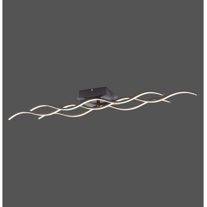 Leuchten Direkt 15166-18 - LED Nadgradni luster WAWE LED/28W/230V crno