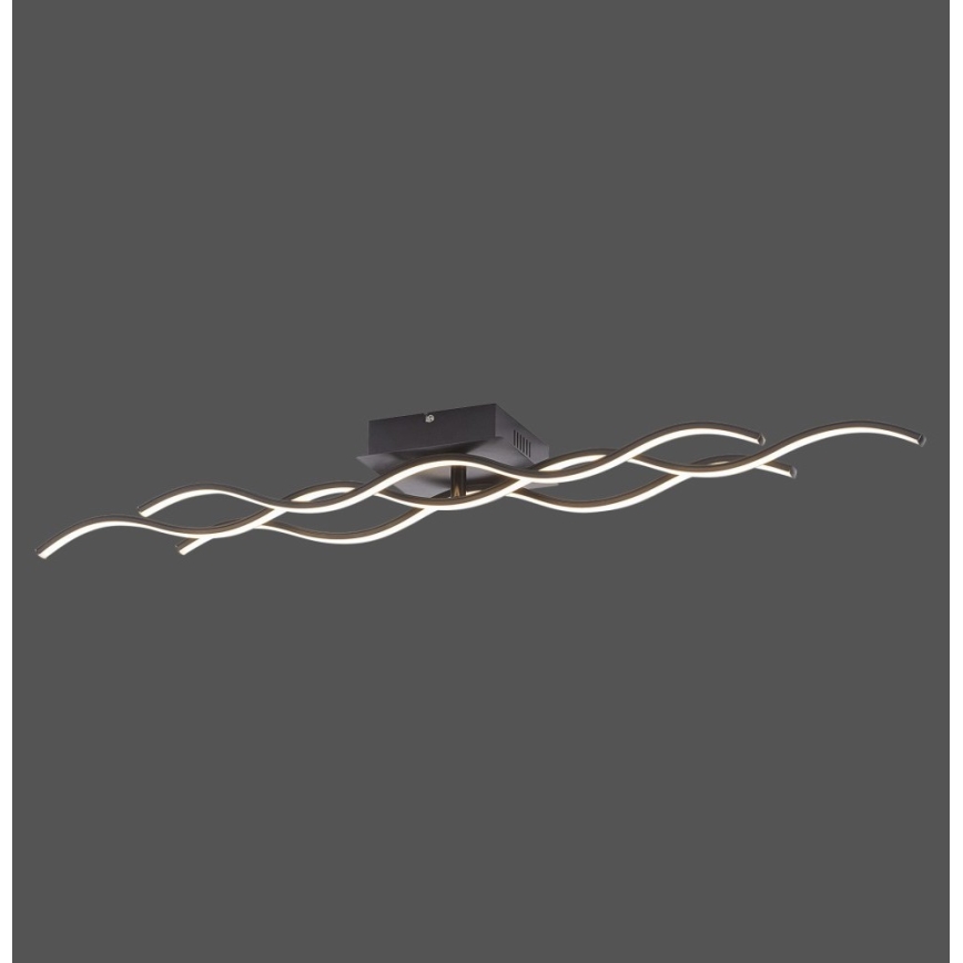 Leuchten Direkt 15166-18 - LED Nadgradni luster WAWE LED/28W/230V crno