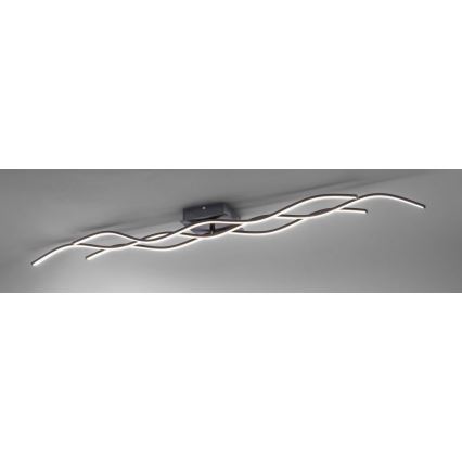Leuchten Direkt 15167-18-LED Plafonski luster WAWE 2xLED/12,5W/230V+1xLED/17W crna