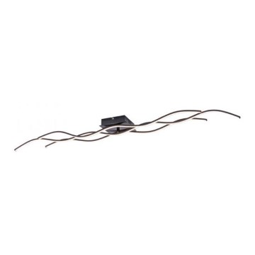 Leuchten Direkt 15167-18-LED Stropni luster WAWE 2xLED/12,5W/230V+1xLED/17W crna