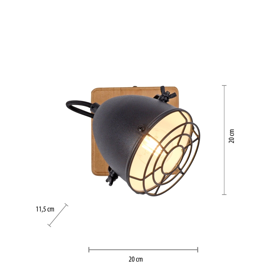 Leuchten Direkt 15171-18 - Zidna reflektorska lampa BEETLE 1xE14/10W/230V bor