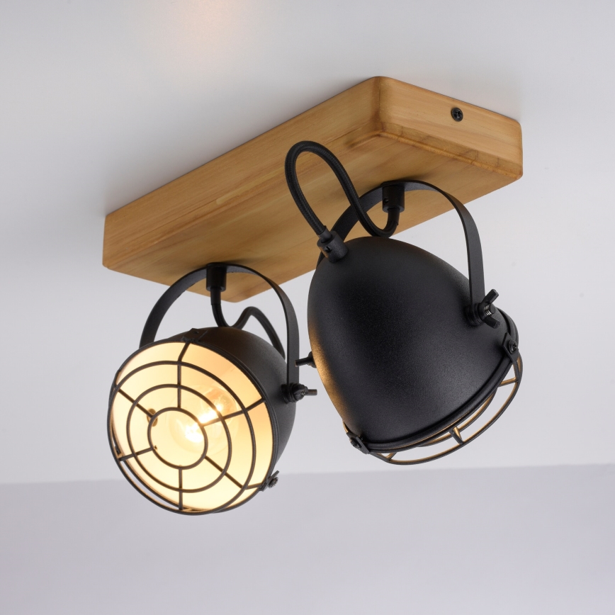 Leuchten Direkt 15172-18 - Reflektorska lampa BEETLE 2xE14/10W/230V bor