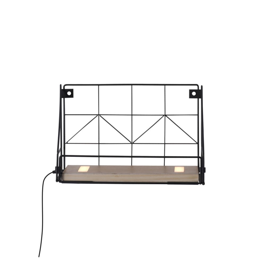 Leuchten Direkt 15276-18 - Polica sa LED osvetljenjem BOARD 2xLED/1,75W/230V 30 cm eukaliptus