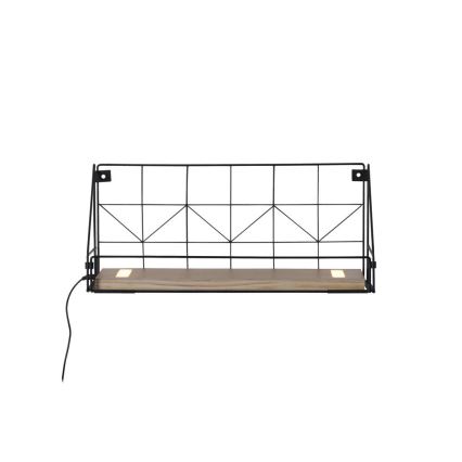 Leuchten Direkt 15277-18 - Polica sa LED osvetljenjem BOARD 2xLED/1,75W/230V 45 cm eukaliptus