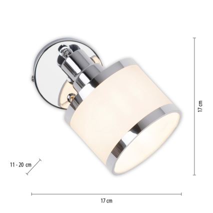 Leuchten Direkt 15371-17 - Zidna reflektorska lampa ACCOR 1xE14/25W/230V