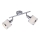 Leuchten Direkt 15372-17 - Reflektorska lampa ACCOR 2xE14/25W/230V