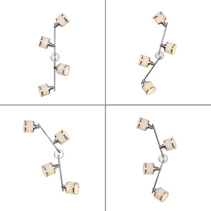 Leuchten Direkt 15374-17 - Reflektorska lampa ACCOR 4xE14/25W/230V