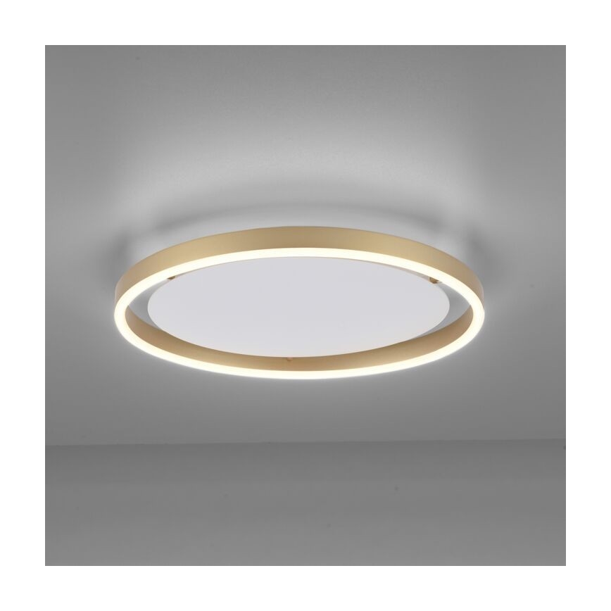 Leuchten Direkt 15391-60 - LED Prigušiva stropna svjetiljka RITUS LED/20W/230V mesing