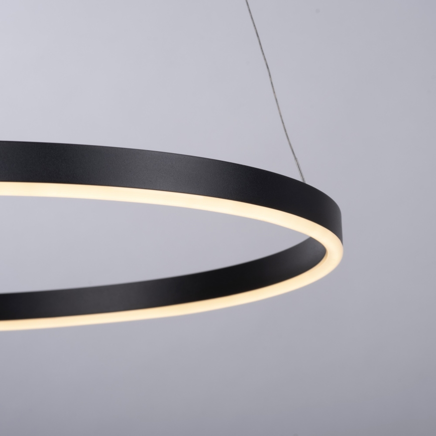 Leuchten Direkt 15394-13 - LED prigušiva lustr na sajli RITUS LED/30W/230V crna