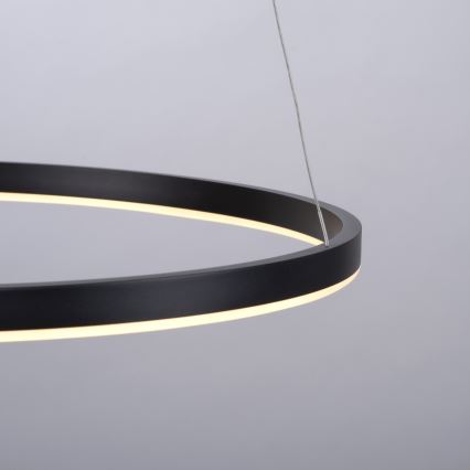 Leuchten Direkt 15394-13 - LED prigušiva lustr na sajli RITUS LED/30W/230V crna
