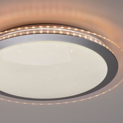 Leuchten Direkt 15411-21 - LED RGB prigušiva plafonska svetiljka CYBA LED/26W/230V + daljinski upravljač