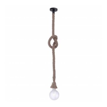 Leuchten Direkt 15481-18 - Luster na užetu ROPE 1xE27/60W/230V