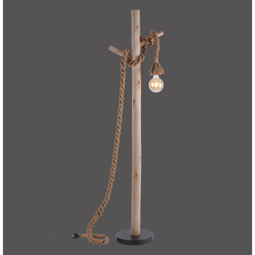 Leuchten Direkt 15484-18 - Podna lampa ROPE 1xE27/15W/230V