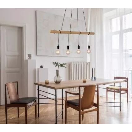 Leuchten Direkt 15505-18 - LED luster na sajli TERO 4xE27/60W/230V