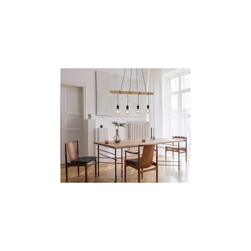 Leuchten Direkt 15505-18 - LED luster na sajli TERO 4xE27/60W/230V