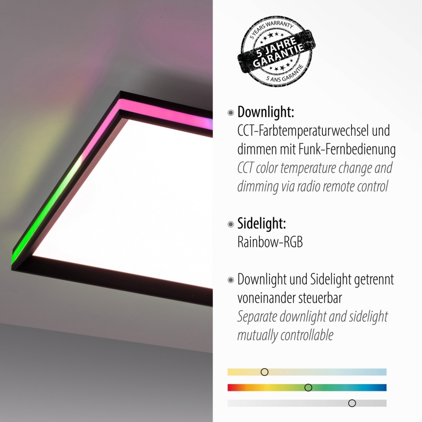 Leuchten Direkt 15556-18 - LED RGBW Prigušiva plafonjera GALACTICA LED/32W/230V 2700-5000K + Daljinski upravljač