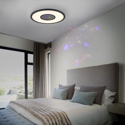 Leuchten Direkt 15572-18 - LED RGBW prigušiva stropna svetiljka ASTRO LED/17,5W/230V 2700-5000K + daljinski upravljač