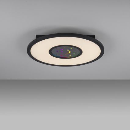 Leuchten Direkt 15572-18 - LED RGBW prigušiva stropna svetiljka ASTRO LED/17,5W/230V 2700-5000K + daljinski upravljač