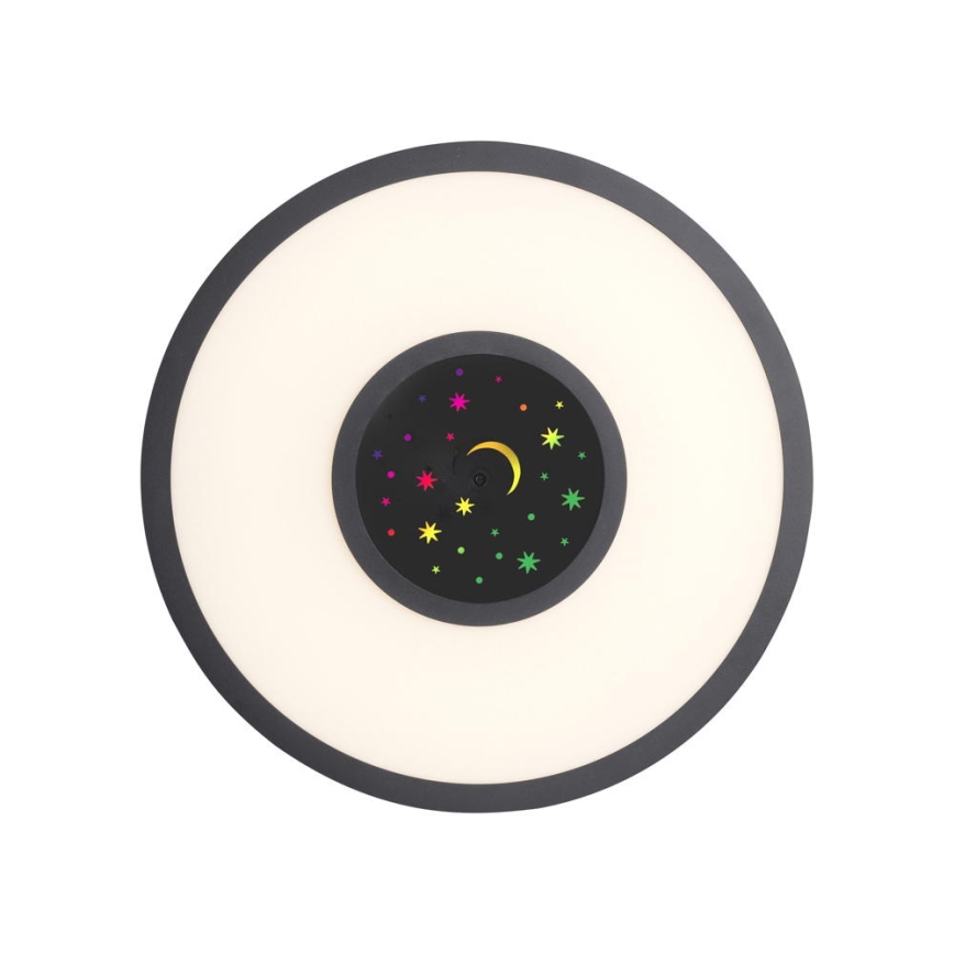 Leuchten Direkt 15572-18 - LED RGBW prigušiva stropna svetiljka ASTRO LED/17,5W/230V 2700-5000K + daljinski upravljač