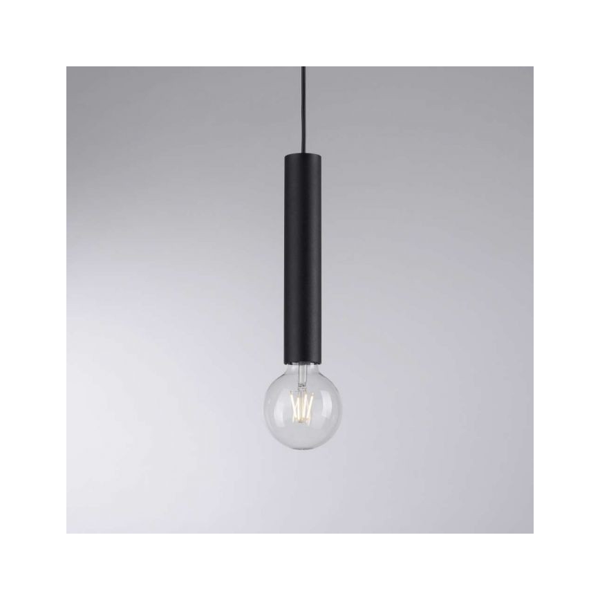 Leuchten Direkt 15617-18 - Luster na sajli BRUNA 1xE27/60W/230V crno