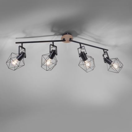 Leuchten Direkt 15674-78 - Reflektorska lampa JARO 4xE27/60W/230V