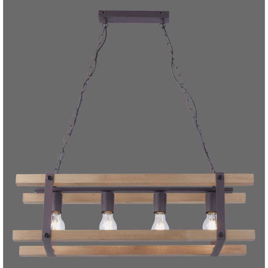 Leuchten Direkt 15684-79 - Luster na lancu EDITH 4xE27/60W/230V bor