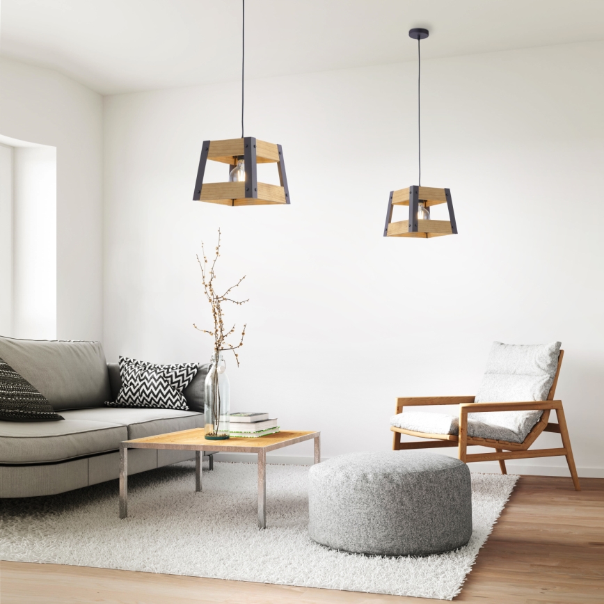 Leuchten Direkt 15720-79 - Luster na sajli CRATE 1xE27/60W/230V