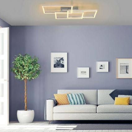 Leuchten Direkt 16431-55 - LED RGB Prigušivi nadgradni luster MAXI LED/27W/230V + daljinski upravljač