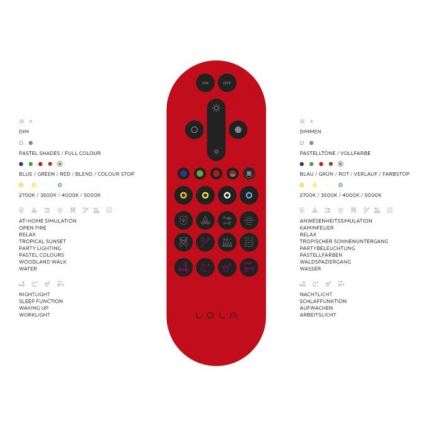 Leuchten Direkt 16431-55 - LED RGB Prigušivi nadgradni luster MAXI LED/27W/230V + daljinski upravljač