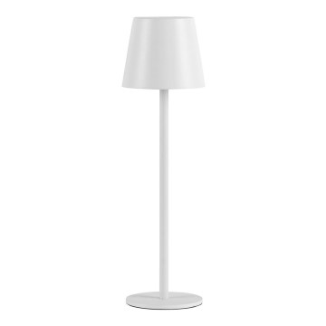 Leuchten Direkt 19250-16 - LED Spoljašnja prigušiva punjiva stona lampa EURIA LED/3W/5V IP54 bela