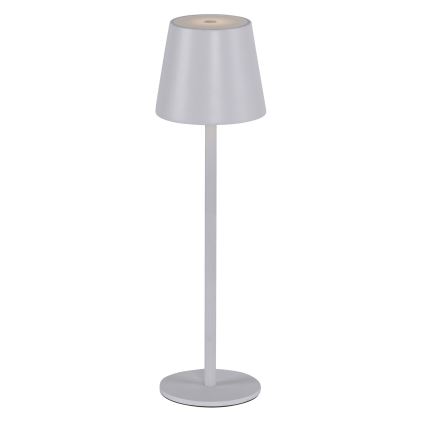 Leuchten Direkt 19250-16 - LED Spoljašnja prigušiva punjiva stona lampa EURIA LED/3W/5V 2600 mAh IP54 bela