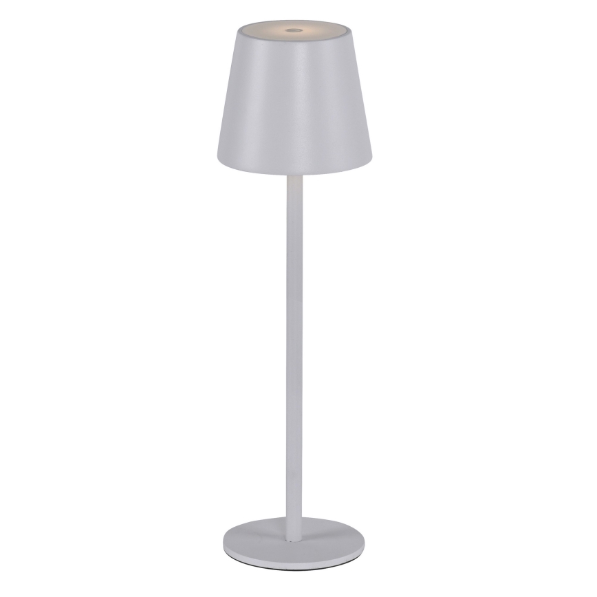 Leuchten Direkt 19250-16 - LED Spoljašnja prigušiva punjiva stona lampa EURIA LED/3W/5V 2600 mAh IP54 bela