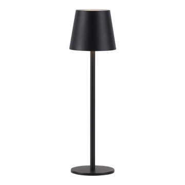 Leuchten Direkt 19250-18 - LED Spoljašnja prigušiva punjiva stona lampa EURIA LED/3W/5V 2600 mAh IP54 crno