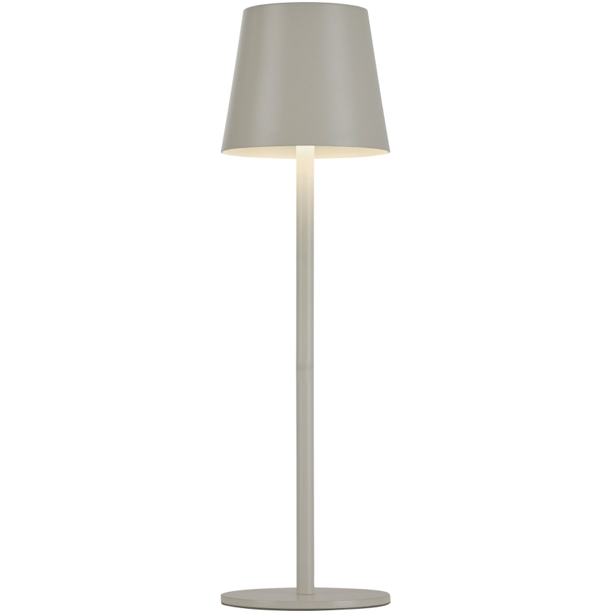 Leuchten Direkt 19250-40 - LED Spoljašnja prigušiva punjiva stona lampa EURIA LED/3W/5V 2600 mAh IP54 sivo