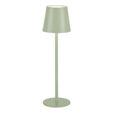 Leuchten Direkt 19250-43 - LED Spoljašnja prigušiva punjiva stona lampa EURIA LED/3W/5V IP54 zelena