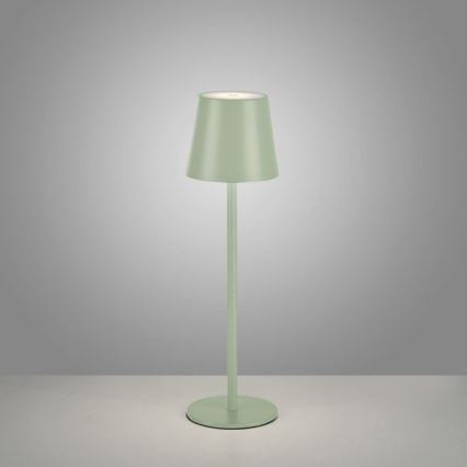 Leuchten Direkt 19250-43 - LED Spoljašnja prigušiva punjiva stona lampa EURIA LED/3W/5V IP54 zelena