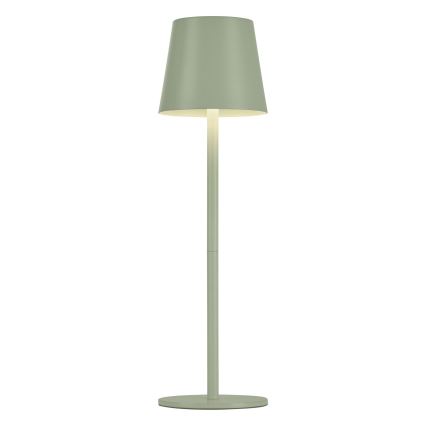 Leuchten Direkt 19250-43 - LED Spoljašnja prigušiva punjiva stona lampa EURIA LED/3W/5V IP54 zelena