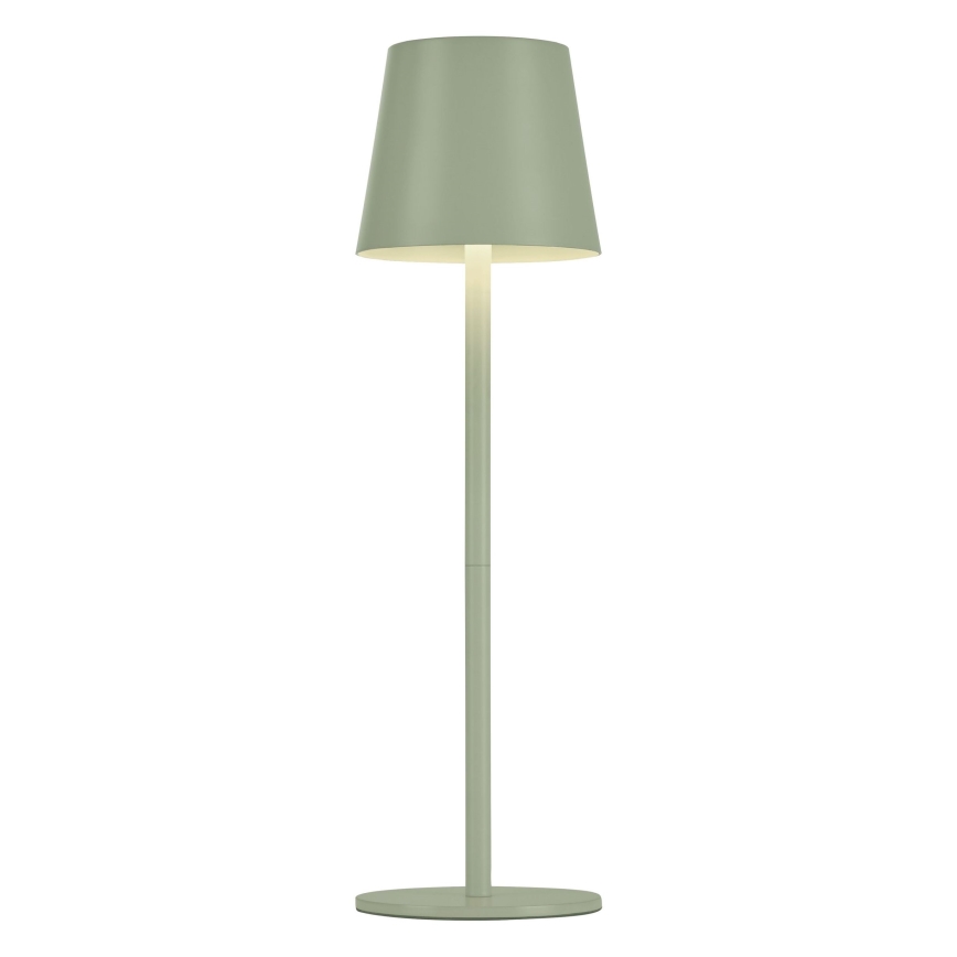 Leuchten Direkt 19250-43 - LED Spoljašnja prigušiva punjiva stona lampa EURIA LED/3W/5V IP54 zelena